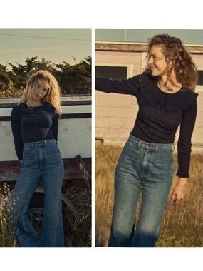 New Doen Baie Navy Sweater Size XL​​​